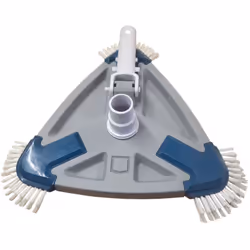 Balai manuel triangulaire pour piscine liner. Se branche sur la prise d'aspiration avec le tuyau flottant et sur un manche té ...