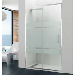 Paroi de douche PRESTIGE fixe + coulissant Mesure: 137-143, , Décoré: Frost