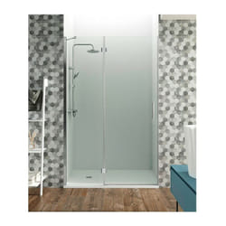 Fixe + porte de douche pliante glass combi c Cotes (min-max) 137-140 cm fixe 60 cm + Porte 80 cm