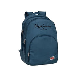 Pepe Jeans - Sac à dos double poches bleu 32 Bleu