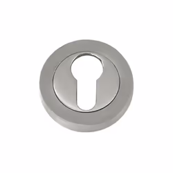 Entrée de clé poire nickel satiné - Ideale pour orner les cylindres. - Conçu en métal. - Finition : satiné.