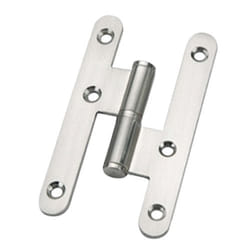 Charnière Nickel Bord Rond Sans Finition 100 mm. Droite