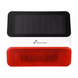 Sirène d'alarme extérieure solaire - NVS-S8A-U1- Nivian La sirène NVS-S8A-U1 est une sirène sans fil utilisant la fréquence d ...