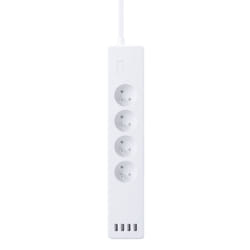 WOOX R4027 multiprise 4 sortie(s) CA Intérieure Blanc