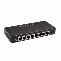 iggual GES8000 Non-géré Gigabit Ethernet (10/100/1000) Noir