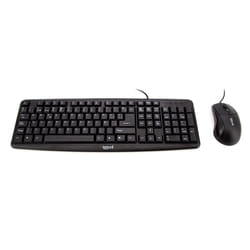iggual COM-CK-BASIC clavier Souris incluse USB QWERTY Espagnole Noir