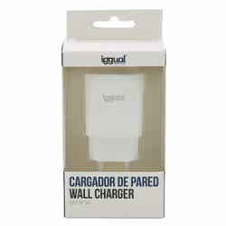 iggual IGG316924, Intérieure, Secteur, 5 V, Blanc