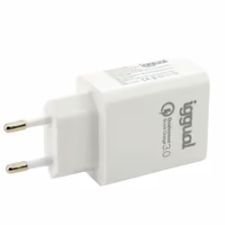 iggual IGG317419 chargeur d'appareils mobiles Universel Blanc USB Charge rapide Intérieure
