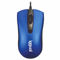 iggual IGG317631, Ambidextre, USB Type-A, 1200 DPI, Bleu