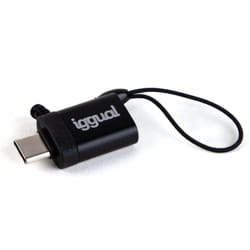 iggual IGG318409 changeur de genre de câble USB C USB-A 3.1 Noir