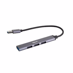 iggual IGG318454, USB 3.2 Gen 1 (3.1 Gen 1) Type-A, USB 2.0, USB 3.2 Gen 1 (3.1 Gen 1) Type-A, 5000 Mbit/s, Gris, Aluminium, ...
