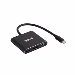 iggual IGG318461, USB 3.2 Gen 1 (3.1 Gen 1) Type-C, 100 W, Noir, 4K Ultra HD, HDMI, USB 3.2 Gen 1 (3.1 Gen 1) Type-A, USB 3.2 ...
