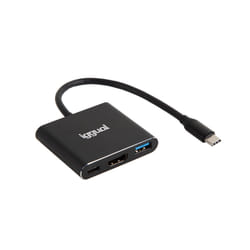 iggual IGG318461 station d'accueil USB 3.2 Gen 1 (3.1 Gen 1) Type-C Noir