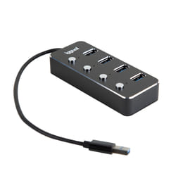 iggual IGG318478 hub & concentrateur USB 3.2 Gen 1 (3.1 Gen 1) Type-A 5000 Mbit/s Noir