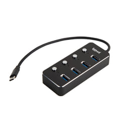 iggual IGG318485 hub & concentrateur USB 3.2 Gen 1 (3.1 Gen 1) Type-C 5000 Mbit/s Noir