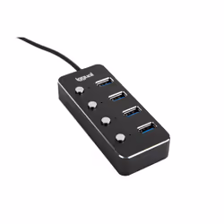 iggual IGG318485 hub & concentrateur USB 3.2 Gen 1 (3.1 Gen 1) Type-C 5000 Mbit/s Noir