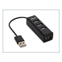 iggual HUB-A-4p USB 2.0 480 Mbit/s Noir