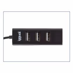 iggual HUB-A-4p USB 2.0 480 Mbit/s Noir