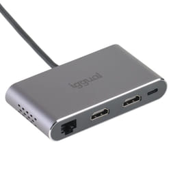 iggual IGG319222 station d'accueil Avec fil USB 3.2 Gen 1 (3.1 Gen 1) Type-C Gris