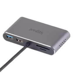 iggual IGG319222 station d'accueil Avec fil USB 3.2 Gen 1 (3.1 Gen 1) Type-C Gris