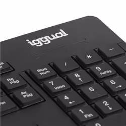 iggual WMK-BUSINESS2 clavier Souris incluse Bureau RF sans fil QWERTY Espagnole Noir