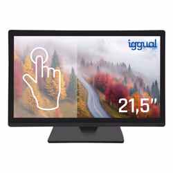iggual MTL21CP, 54,6 cm (21.5"), 1920 x 1080 pixels, Full HD, 250 cd/m², Résistant, 1000:1