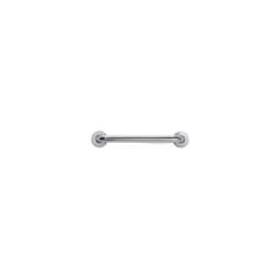 Aparici - Barre de bain droite fixe - nofer Options : 450 mm (acier inoxydable satiné)