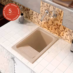 Evier ou Vidoir Bac à laver pour buanderie et cellier - Cuve à laver ou multi-usage (lavage, vidage, ...) pour usage domestiq ...