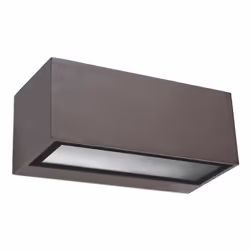 Leds-C4 Nemesis Aluminium - Applique murale extérieure à 1 ampoule marron IP54, E27 | Finition: marron | Matériau: aluminium  ...