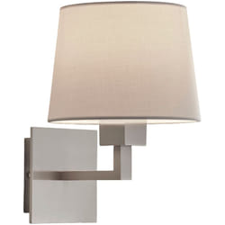 Aplique de Pared Bali E27 60 Níquel Satinado, Estilo Moderno, Pantalla No Incluida