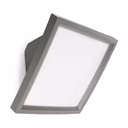 Applique extérieure Access IP65. Gris. La lumière séchappe par le grand diffuseur en polycarbonate opale pour offrir un éclai ...