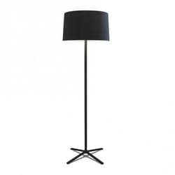 Lampadaire - LEDS-C4 - Hall - Abat-jour en tissu noir - Éclairage intérieur - Style contemporain