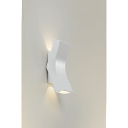 Leds-c4 - LedsC4 Applique Bend Led 9W Blanc Chaud - 3000K On-Off Blanc Porcelaine 239Lm