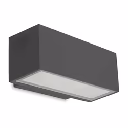 Leds-C4 Afrodita - Lumière LED Extérieure Petite Lèche Murale Haut / Bas Lumière Gris Urbain IP65 | Finition: Gris urbain | M ...