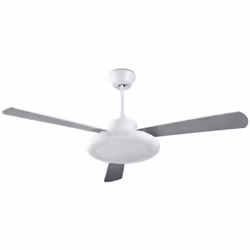 LedsC4 Ventilateur du Plafond Ip20 Bahia Led 24.4W Blanc Chaud - 3000K On-Off Blanc Brillant Gri Ventilateur du plafond à usa ...