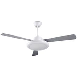 Efectoled - LedsC4 Ventilateur du Plafond Ip20 Bahia Led 24.4W Blanc Chaud - 3000K On-Off Blanc Brillant Gri