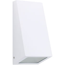 Aplique de pared exterior Karen Big acabado Blanco IP44 15W E27