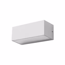 Ara big aplique exterior de empotrable de pared para bombilla E27 en color blanco