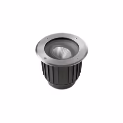 Leds-C4 Gea - Acier inoxydable encastré au sol extérieur à LED 12,5 cm 995lm 2700K IP67 poli | Finition: noir, trempé, poli | ...