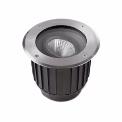 Leds-C4 Gea - Acier inoxydable encastré au sol extérieur à LED poli 22.3cm 2815lm 2700K IP67 | Finition: noir, trempé, poli | ...