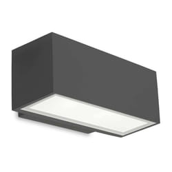 Afrodita - Applique Murale Extérieure led Up & Down Gris Urbain 22cm 1217lm 4000K IP65 - Leds-c4