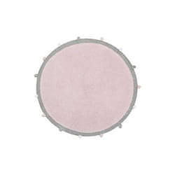 Lorena Canals Bubbly Tapis pour salle de jeux Gris, Rose Coton Rond