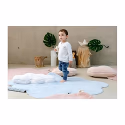 Lorena Canals Oh Joy Tapis pour salle de jeux Bleu, Blanc Coton, Polyester Carré