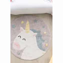 Lorena Canals C-MW-BELIEVE Tapis pour salle de jeux Multicolore Coton, Tissu Rond