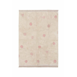 Lorena Canals C-HIDO-VNU Tapis pour salle de jeux Naturel, Rose Coton, Tissu Rectangle