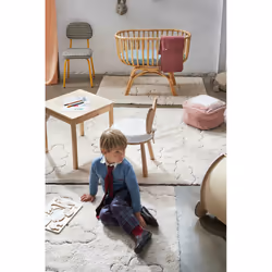 Lorena Canals C-RUC-CLO-S Tapis pour salle de jeux Naturel Coton, Tissu Rectangulaire