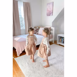 Lorena Canals C-GELA-PK-S Tapis pour salle de jeux Rose, Blanc Coton, Tissu Rectangle