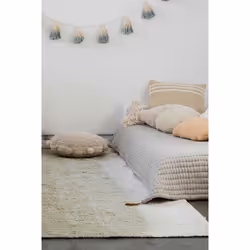 Lorena Canals C-GELA-OLV-S Tapis pour salle de jeux Vert, Blanc Coton, Tissu Rectangle