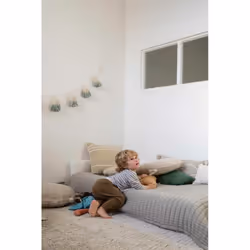 Lorena Canals C-GELA-OLV-S Tapis pour salle de jeux Vert, Blanc Coton, Tissu Rectangle
