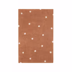 Lorena Canals C-MDOT-CHS, Rouge, Motif, Coton, Tissu, Coton, Rectangulaire, Intérieure